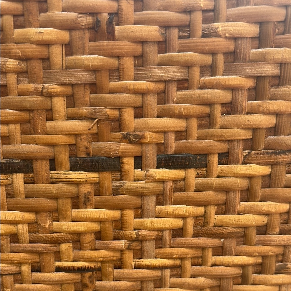 Woven Brown Decorative Suitcase - Picture 5 of 6
